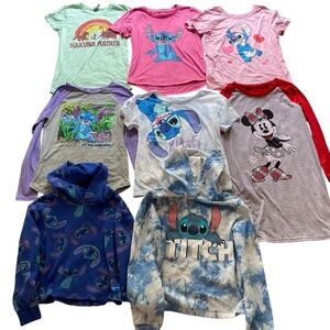 Disney Tees & Sweatshirts Lot of 8 Size 10 / Large